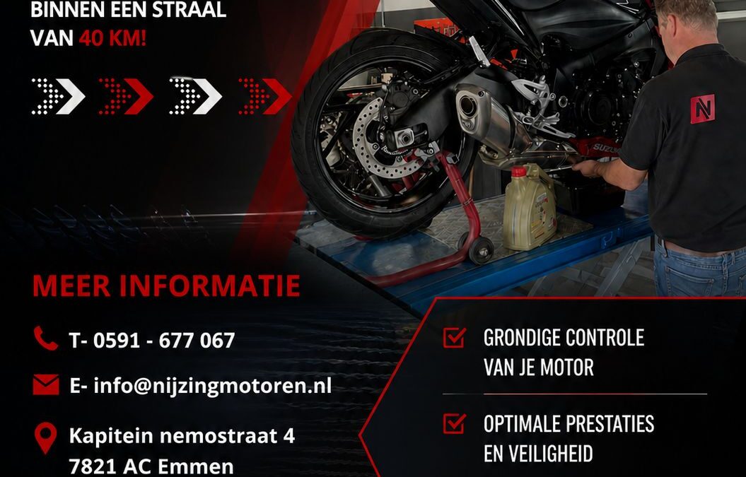 Voorjaarsbeurt Motor Emmen – Professioneel Motoronderhoud bij Nijzing Motoren